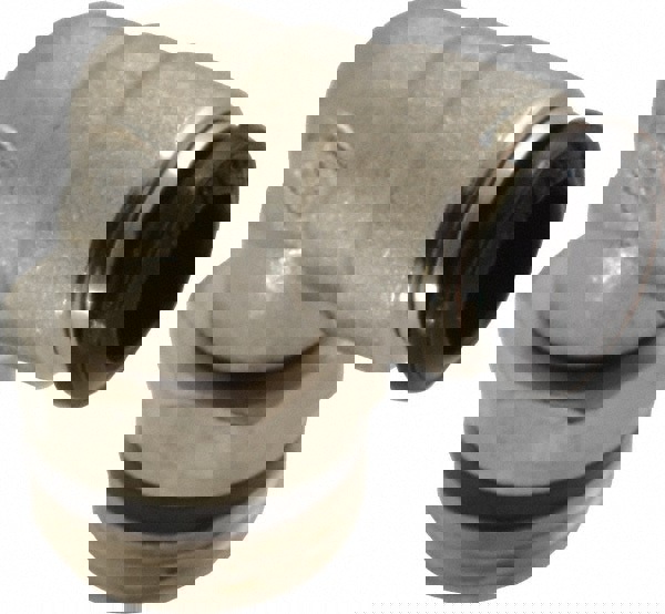 Push-To-Connect Tube to Universal Thread Tube Fitting: Swivel Elbow, 3/8